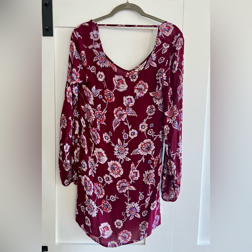 Billabong Burgundy Floral Dress